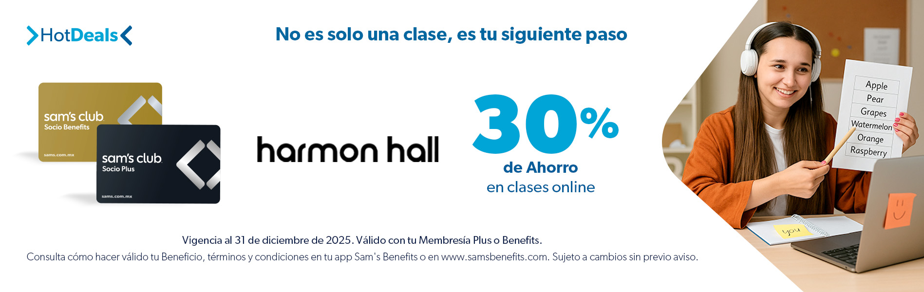 Sam's Club samsclub samsbenefits hazte socio cine viajes hot deals restaurantes educacion ropa accesorio mascotas salud entretenimiento fitness puntos